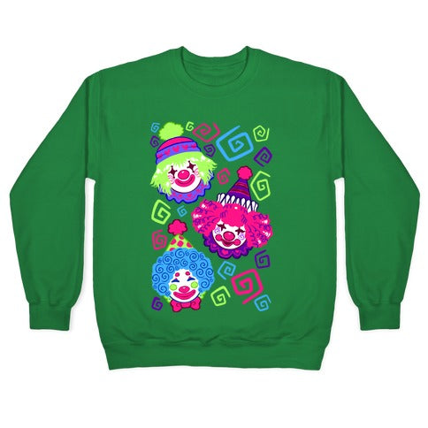 Kawaii Clowns Crewneck Sweatshirt